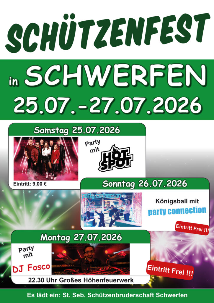 Schützenfest St. Sebastianus Schwerfen