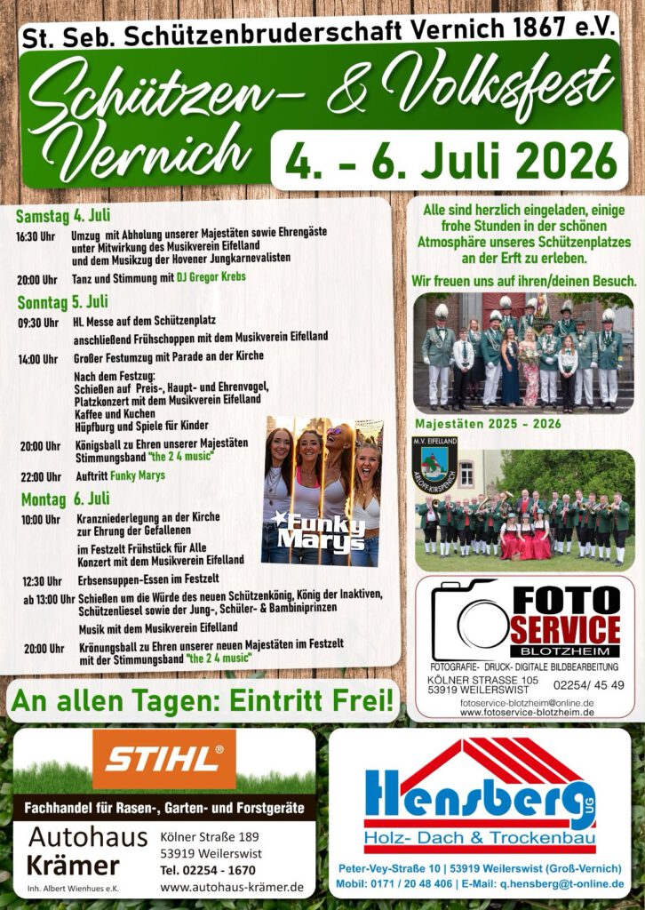 Schützenfest St. Sebastianus Vernich